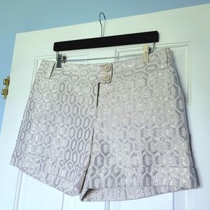 The Limited Cassidy Fit Metallic Silver Shorts Size 12